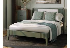 Кровать Бетти 1800 Оливковый/Велюр светлый