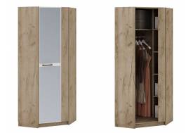 Угловой шкаф с зеркалом Марица дуб крафт