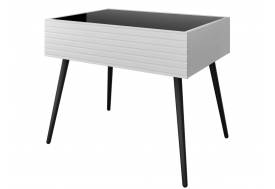 Стол журнальный Брента Белый снег-Белый лак