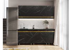 Кухня Милена 2,0 м Мрамор Блэк софт