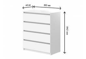 Комод с 4-мя ящиками СГ Модерн