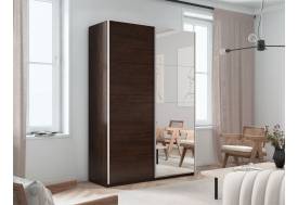 Шкаф-купе Прайм 2-х дверный 1400 Зеркало/ДСП Венге