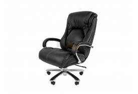 Офисное кресло Chairman 402 Россия натуральная кожа/экокожа черная