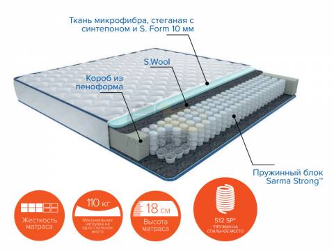 Матрас Стенли new ширина 1800