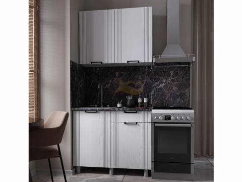 Кухня Вандт 1000 МДФ Арктик без столешницы