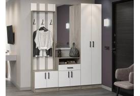 Прихожая Вега дуб крафт серый/белый