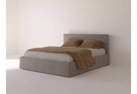 Кровать Бали основание ЩИТ 160 Серый велюр