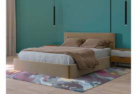 Кровать Бали основание ЩИТ 160 Бежевый велюр