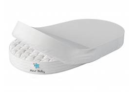 Наматрасник на овальный матрас с резинкой по периметру