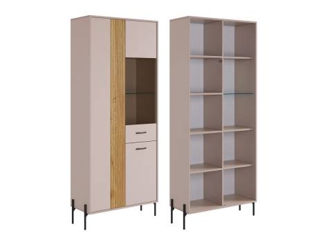 Шкаф двухдверный со стеклом Доминика