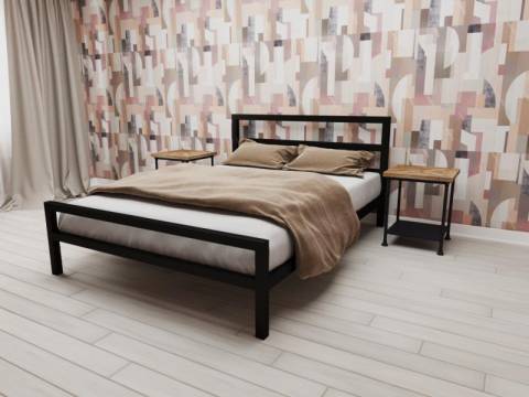 Кровать металлическая Комфорт 1600 черная