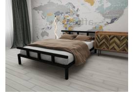 Кровать металлическая Лофт 1600 черная