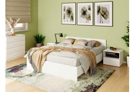 Кровать Монблан 160х200 см Белый Шагрень