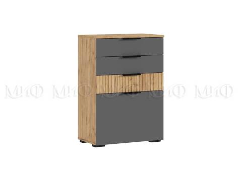 Комод (600) Роджина Графит/Дуб Крафт