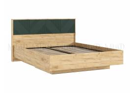 Кровать парящая 1600 Ирис (ортопед металл) Браш Мени Грин/Дуб Крафт