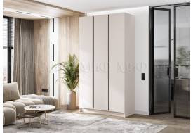 Шкаф трехстворчатый Келвин (1200) Кашемир-вставка черная