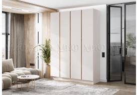 Шкаф четырехстворчатый Келвин (1600) Кашемир-вставка дуб крафт