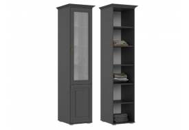 Пенал со стеклом Престиж-1 Графит структурный