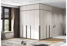 Шкаф модульный с угловым пеналом Норд Дуб крафт Белый