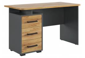 Стол компьютерный 1200 Лайт-2 графит/дуб крафт золотой