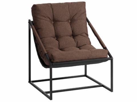 Кресло Charli Чарли без подлокотника рогожка коричневый