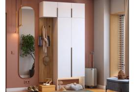 Прихожая Мебельсон К9 дуб крафт золотой/белое дерево