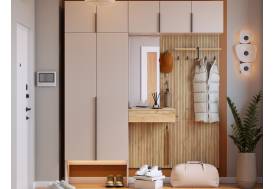 Прихожая Мебельсон К13 дуб крафт золотой/кашемир