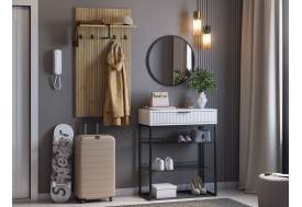 Прихожая Мебельсон К15 дуб крафт золотой/белое дерево