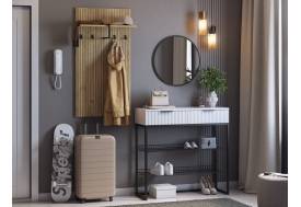 Прихожая Мебельсон К16 дуб крафт золотой/белое дерево