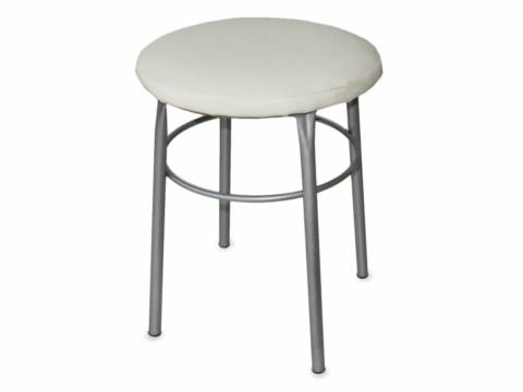 Табурет круглый ДХ-10 обивка кремовый