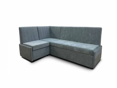 Угловой диван Призма Страйп со спальным местом вивальди 34