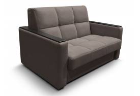 Диван Рэй 1200х2000 Клетка с прямыми подлокотниками с МДФ вивальди 8