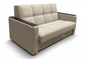 Диван Рэй 1400х2000 Клетка с прямыми подлокотниками с МДФ вивальди 3