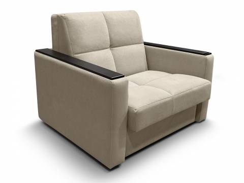 Диван Рэй 900х2000 Клетка с прямыми подлокотниками с МДФ вивальди 3