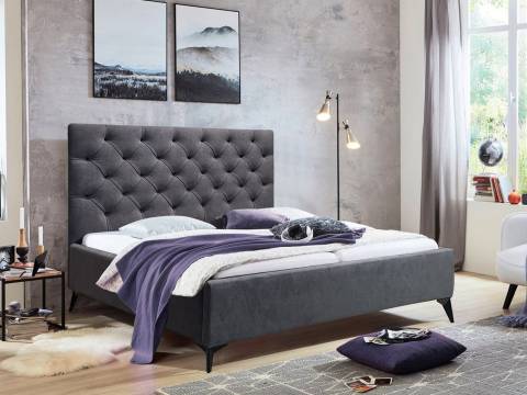 Кровать Фрейм 1200 Каретная стяжка высокие ножки без подъема вивальди 34