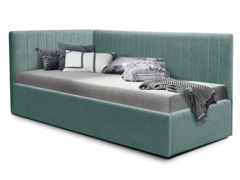 Кровать подростковая правая 900 Фрейм Страйп без подъема вивальди 19