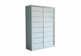 Шкаф-купе ПШ-2.9 1500 вставка МДФ/стекло Дуб крафт белый