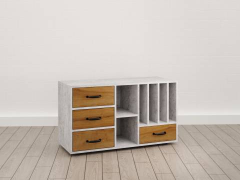 Тумба под принтер (С-7) Soft комбинированный