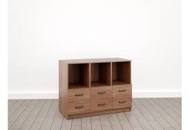 Тумба отдельностоящая малая 6 ящиков (Л-23) Радиус