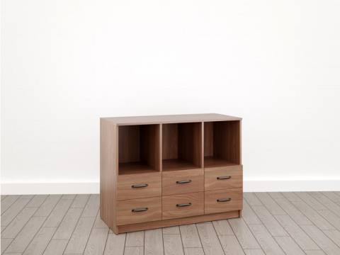 Тумба отдельностоящая малая 6 ящиков (Л-23) Радиус