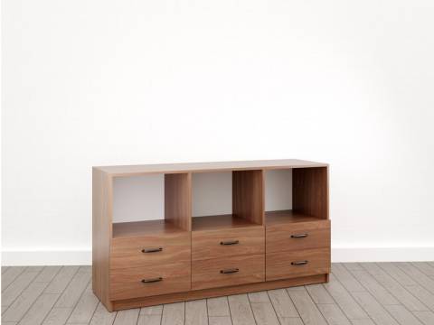 Тумба приставная 6 ящиков (Л-12) Радиус