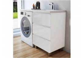 Тумба с раковиной Dallas Luxe 1300 напольная 3 ящика правая