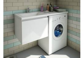 Тумба с раковиной Dallas Luxe 1150 навесная 1 ящик левая