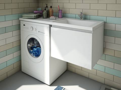 Тумба с раковиной Dallas Luxe 1050 навесная 1 ящик правая