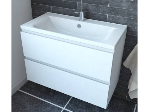 Тумба с раковиной Bali 800 навесная 2 ящика