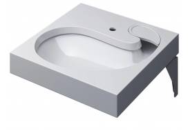 Раковина над стиральной машиной Uperwood Comforty белая глянцевая