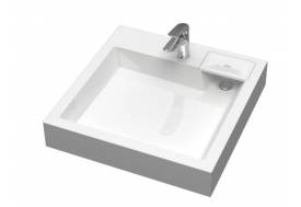 Раковина над стиральной машиной Uperwood Vission 60х60 см белая глянцевая