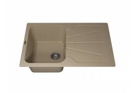 Кухонная мойка Uperwood Quartz UPD-04-02 бежевая матовая