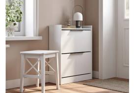 Обувница (600) 2 ящика белая