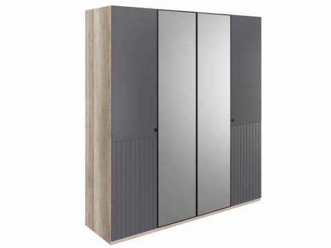 Шкаф 4 двери с зеркалом Доминго